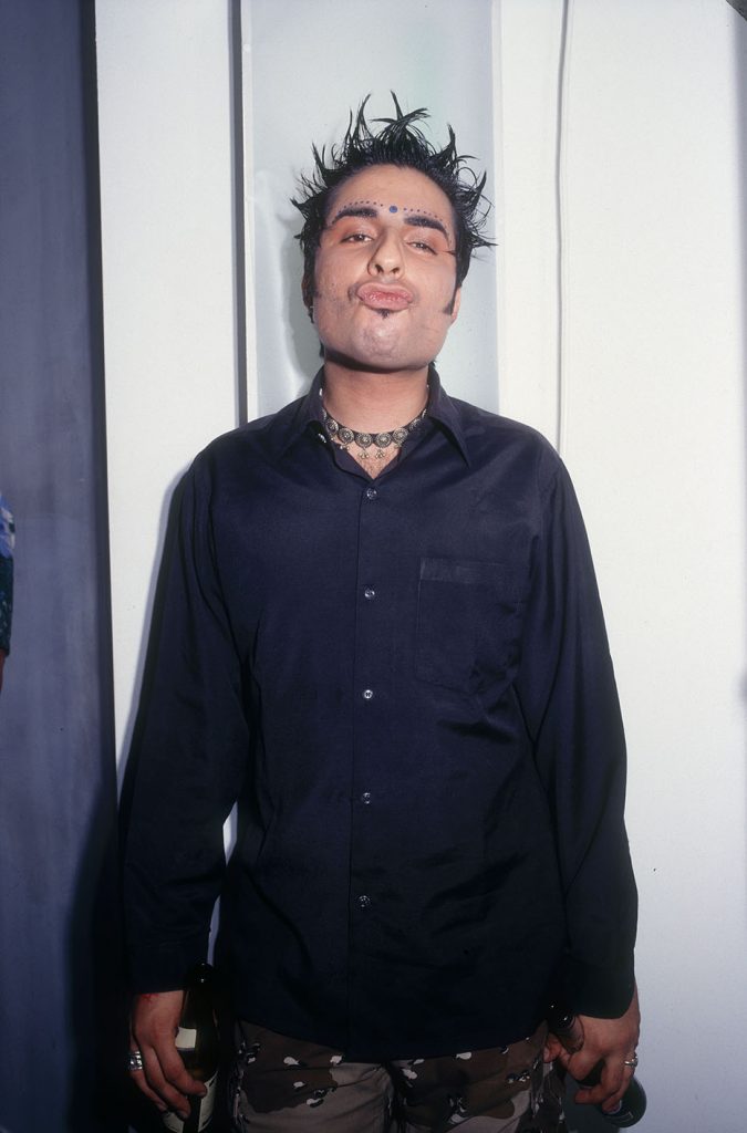 Bobby Friction, Asian underground and Bhangra artist at Outcaste, Notting Hill Arts Club, London, 1990s Adam Friedman