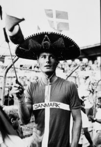 Denmark football fan at the European Championship Final between Denmark and Germany, Ullevi Stadium in Gothenburg, Sweden, 1992