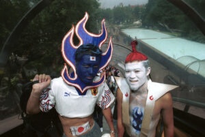 Japanese Football fans, World Cup, Japan, 2002