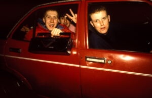 Ravers at Motorway Services 1992