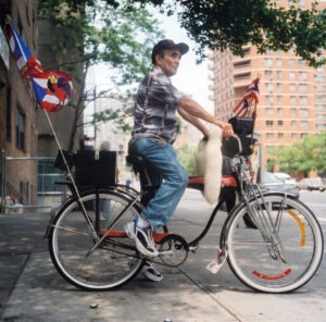 Man on his schwinn bike, USA, 1990s